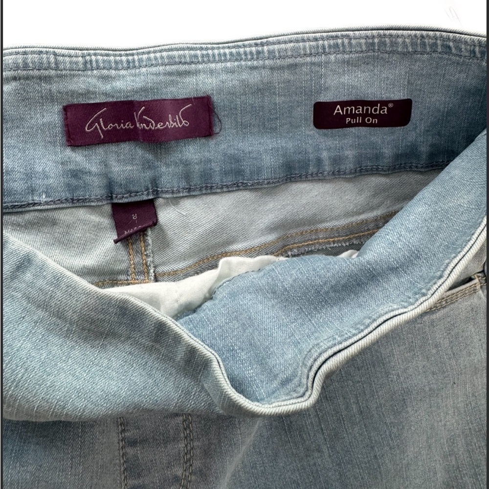 Gloria Vanderbilt Women’s Amanda Pull-On Jeans NWT Elastic Waist size 8 - Picture 6 of 8